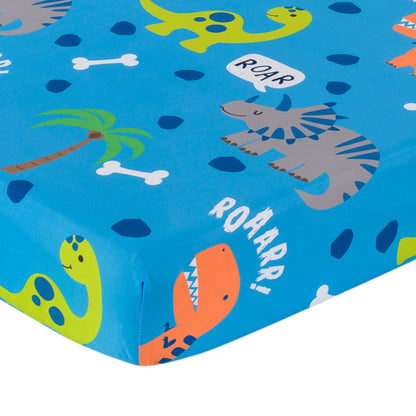 Everyday Kids 2 Piece Dinosaur Toddler Sheets Set