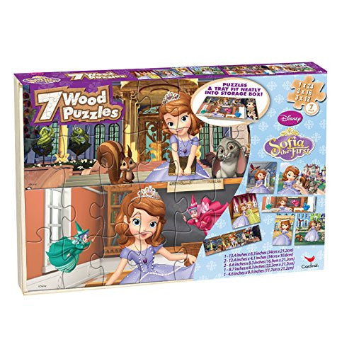 Sophia The First 7-Pack Wood Puzzles