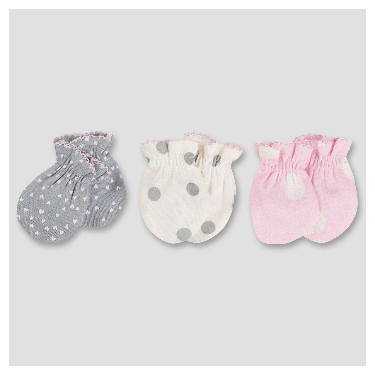 Gerber Baby Girls' 6-Pack Scratch Mitts