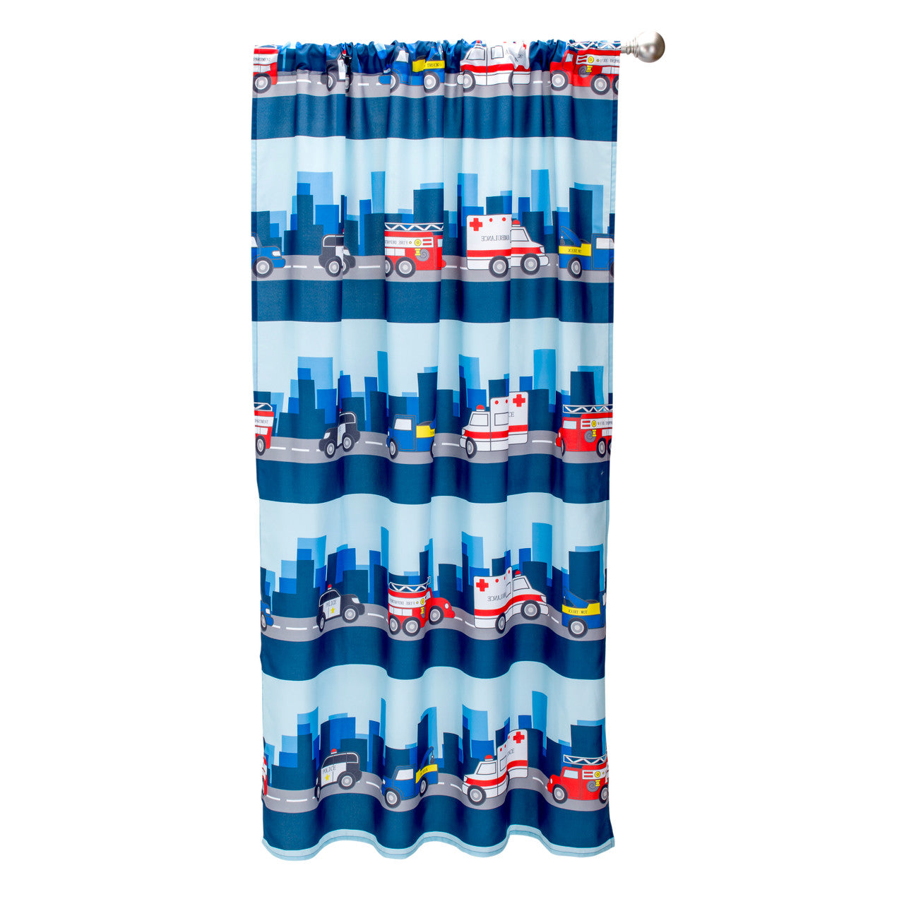 Everyday Kids Rescue Fire and Police Drapes