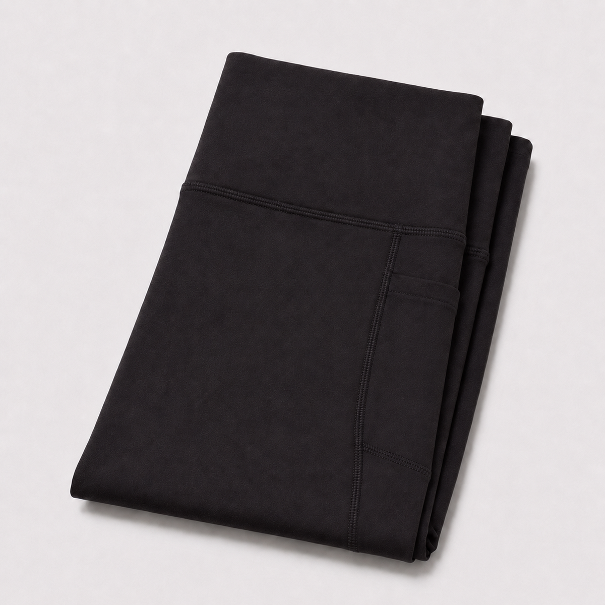 New York Laundry Women's 7/8 High-Waisted Leggings with Side Pockets, Jet Black