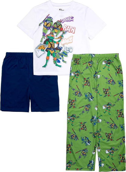 Teenage Mutant Ninja Turtles Boys 3-Piece Loose-Fit Pajama Set