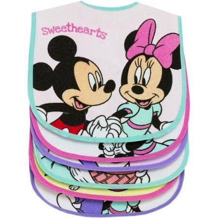 Disney Minnie Mouse 5-Pack Feeder Bibs