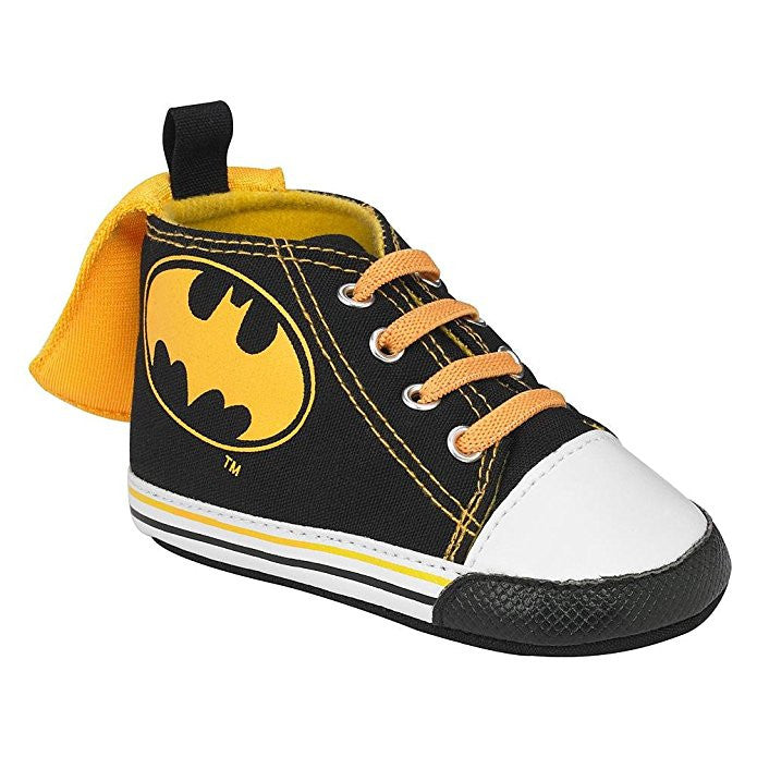 Batman Infant Black Crib Shoes with Cape (6/9M)