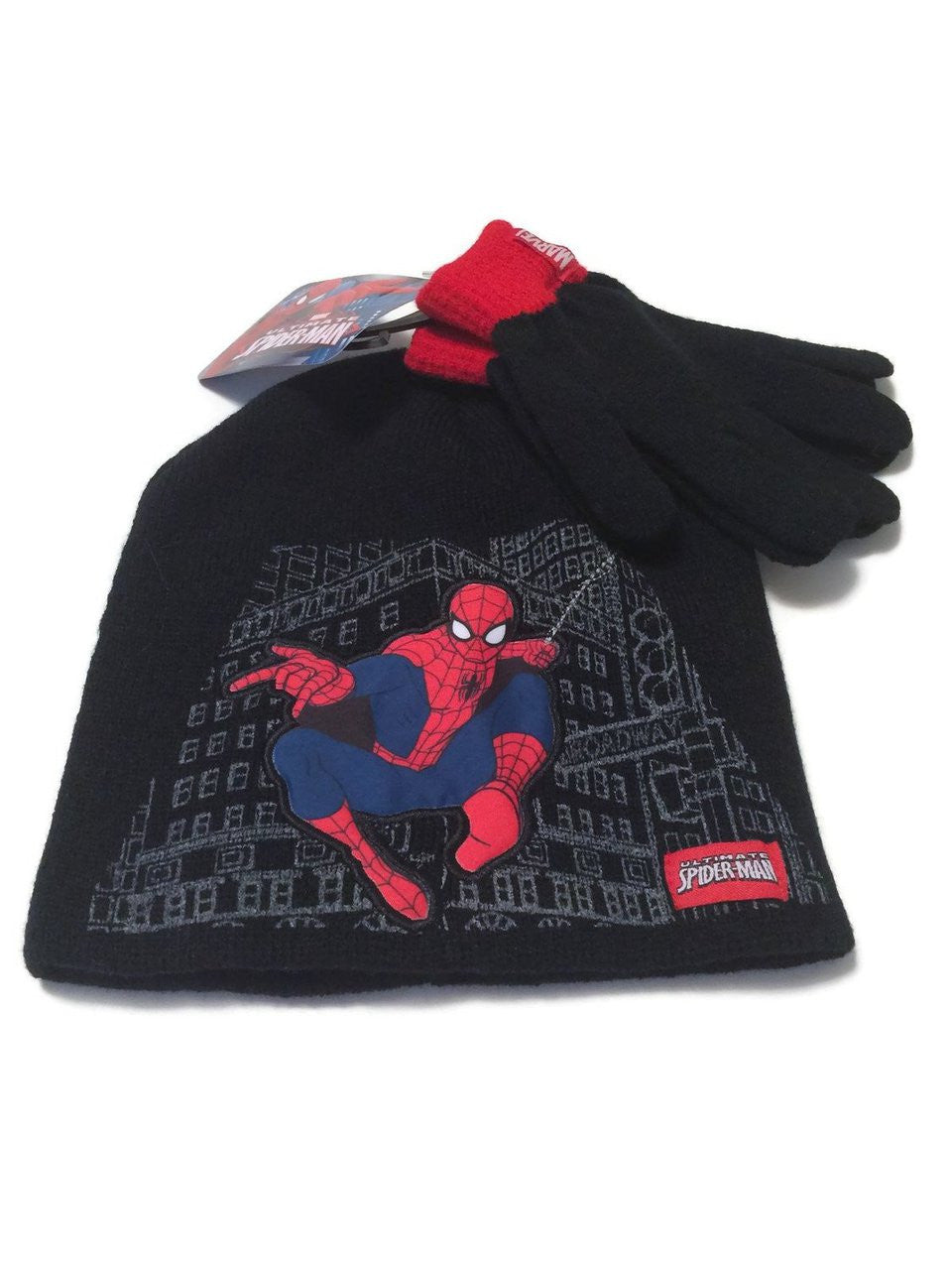 Spider Man Hat and Gloves Set