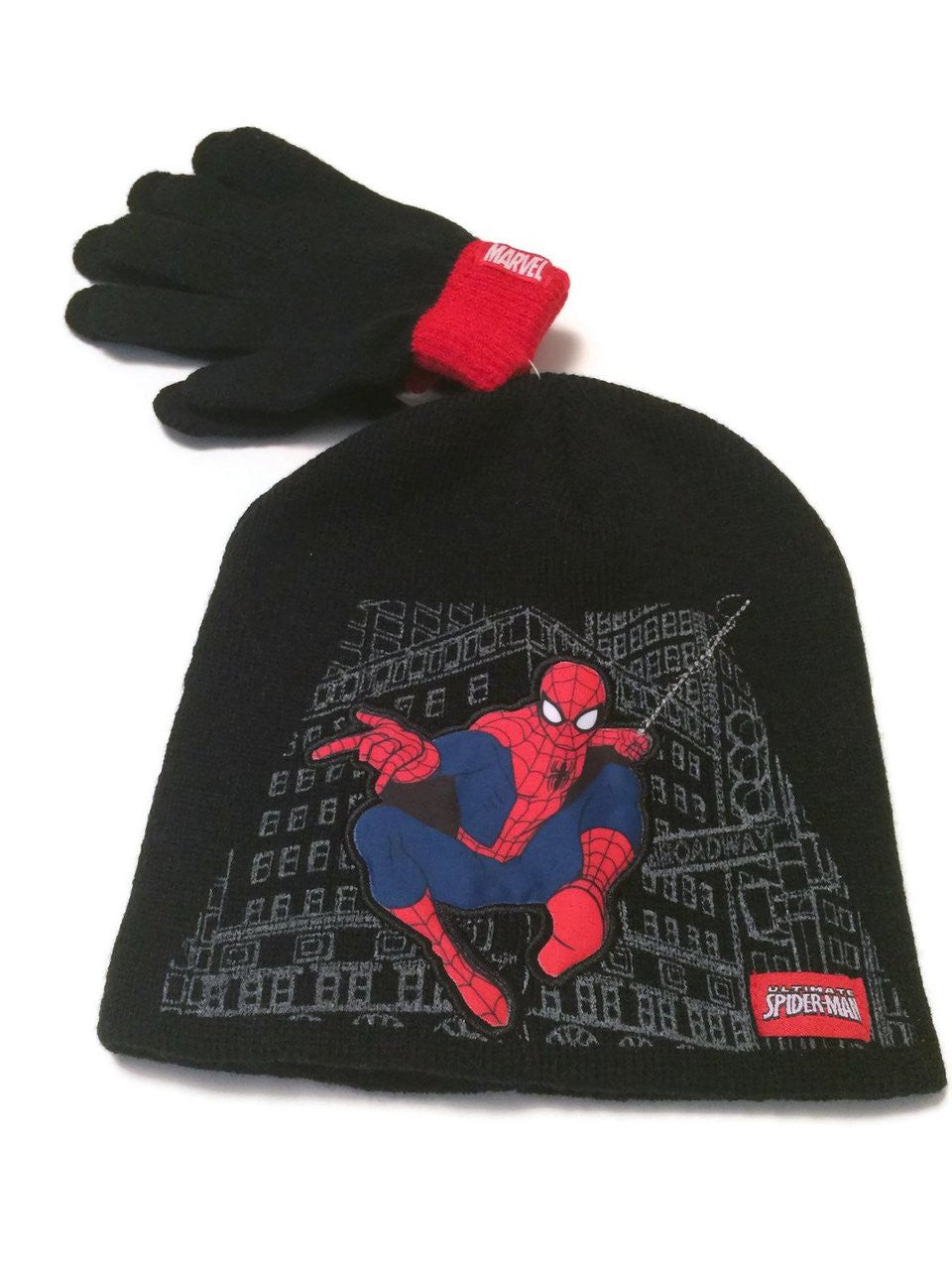 Spider Man Hat and Gloves Set