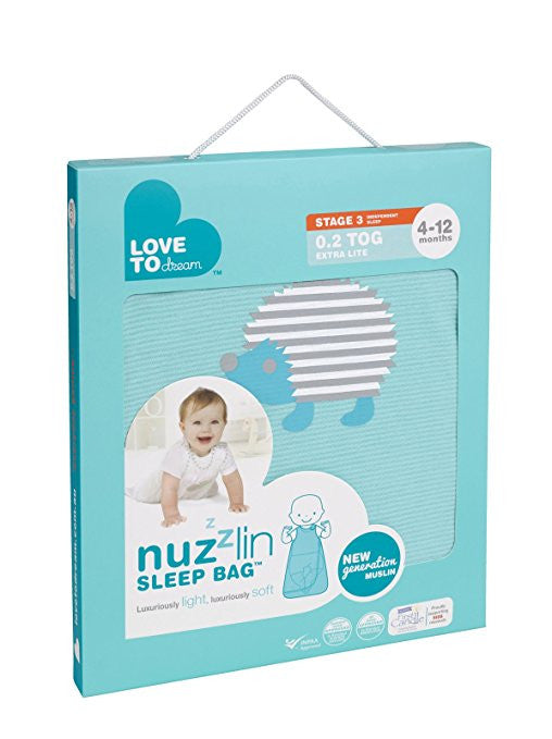 Love To Dream Nuzzlin Sleep Bag, Aqua, Small