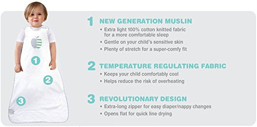 Love To Dream Nuzzlin Sleep Bag, Aqua, Small