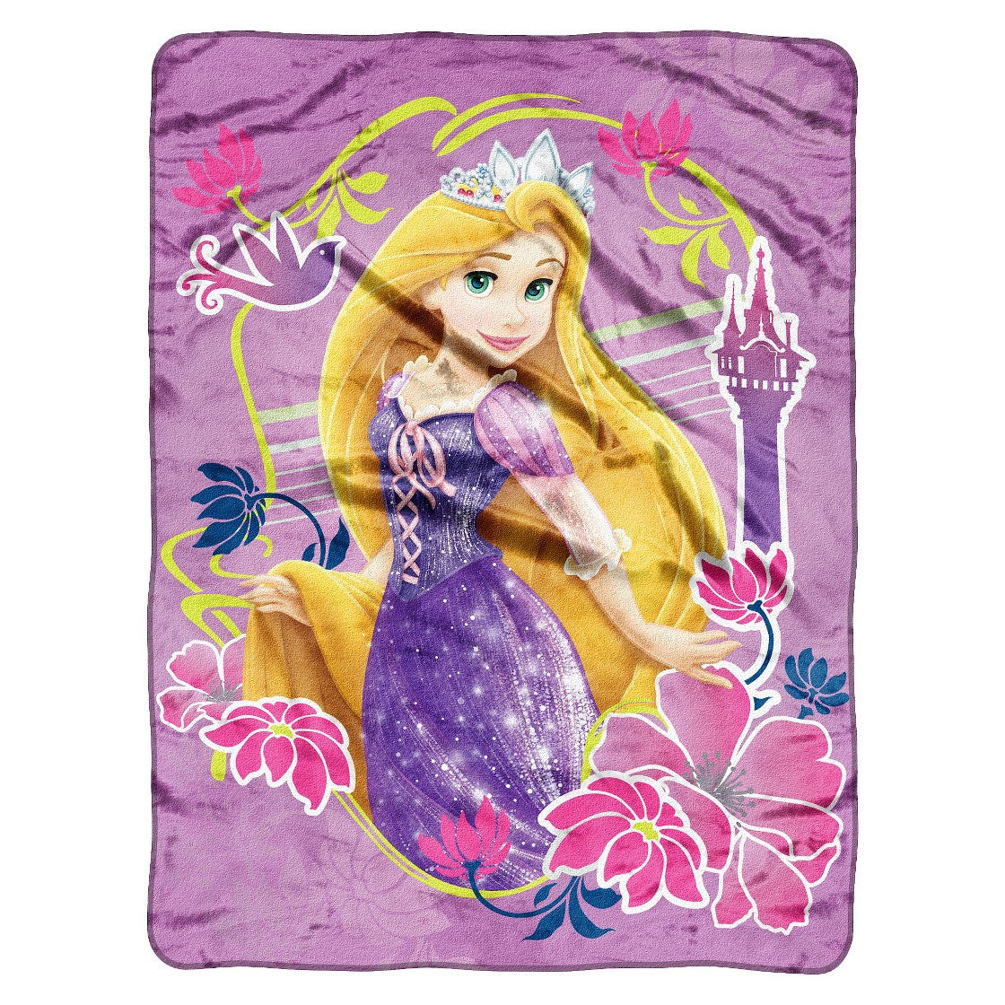 Disney Princess Rapunzel Tangled Micro Raschel Blanket Throw