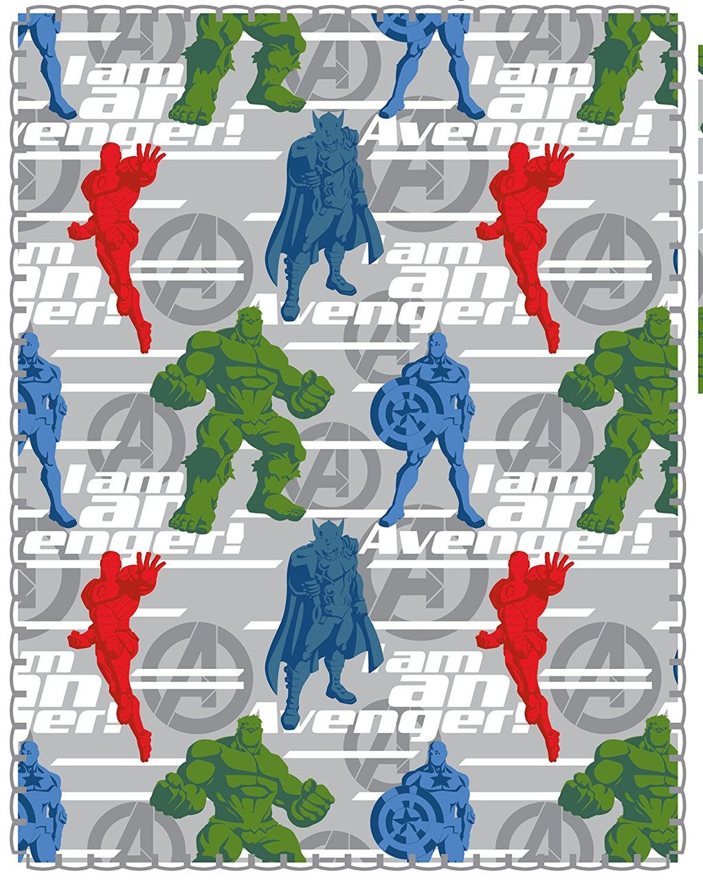 Marvel Avengers 'I am An Avenger!' Travel Fleece Throw