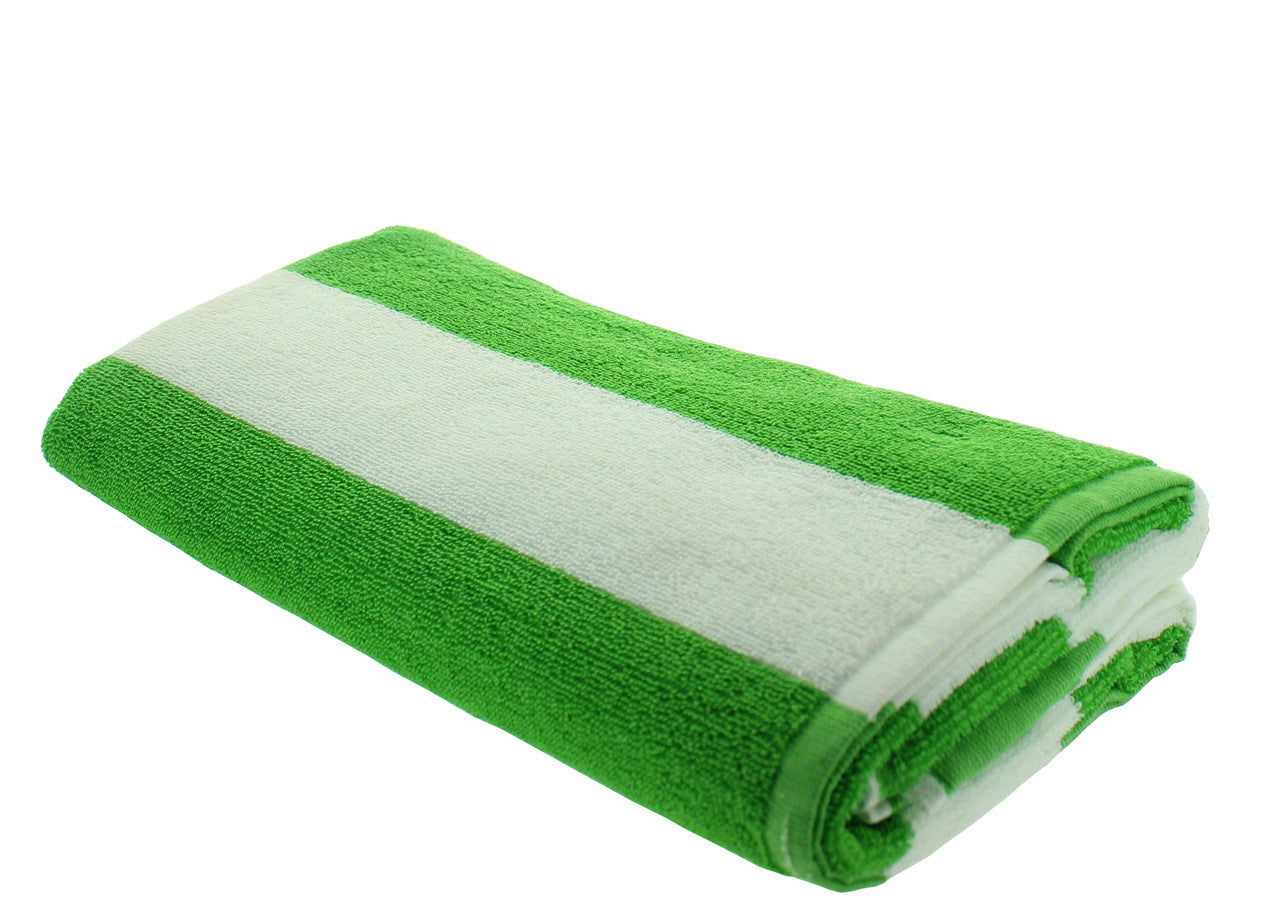 Green Cabana Beach Towels - 1 Pack