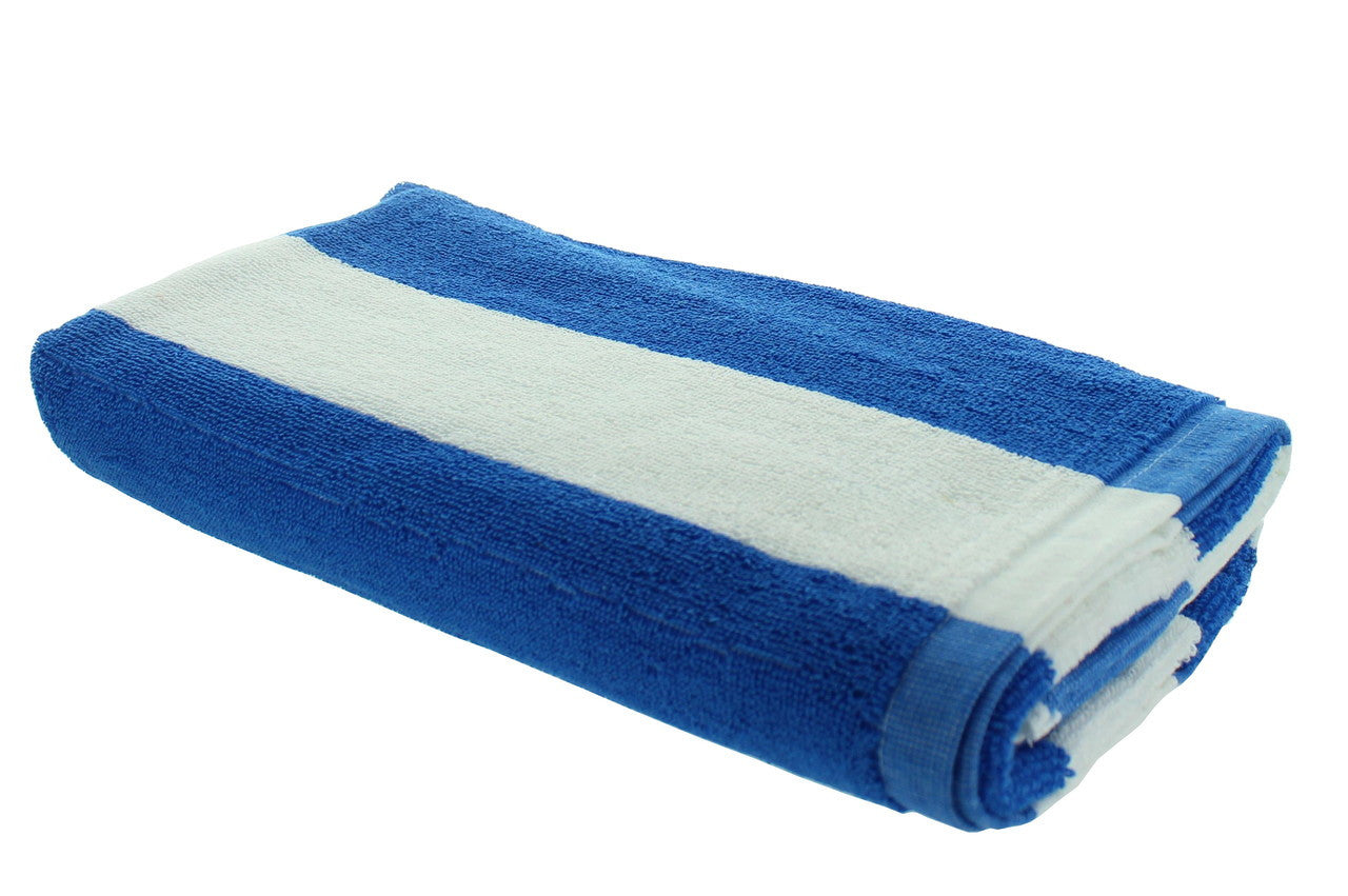 Light Blue Cabana Beach Towels - 1 Pack