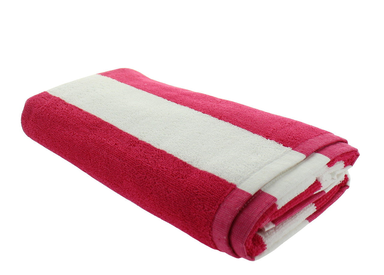 Pink Cabana Beach Towels - 1 Pack