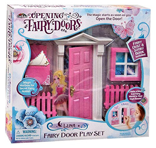Opening Fairy Doors Pretend Playset, Pink - Luna