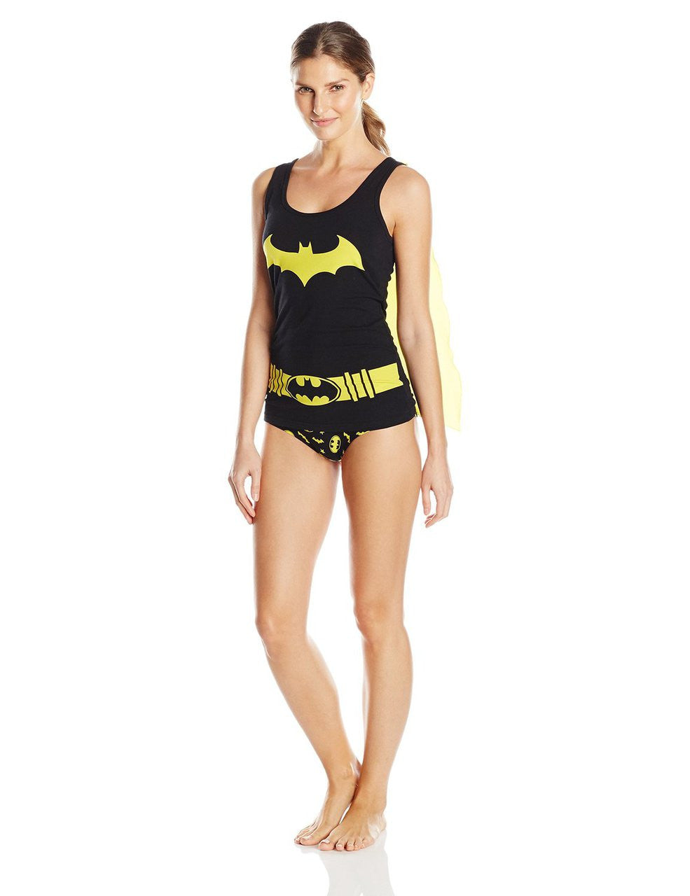 DC Comics Women's Ladies Tank and Panty Set Bat Girl, Black, Medium
