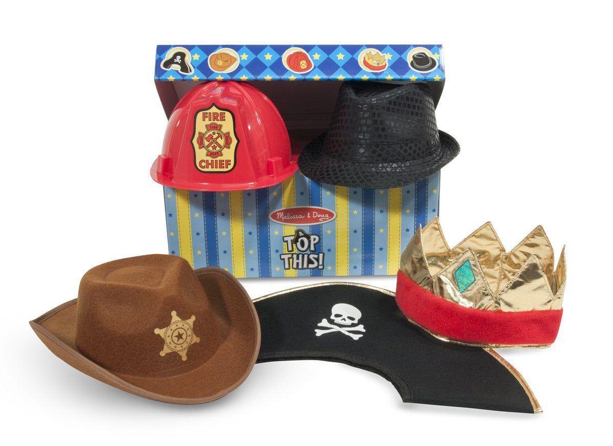 Role Play/Dress-Up Hats for Boys - Pack of 5