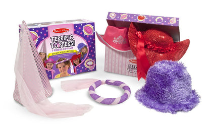 Role Play/Dress-Up Hats for Girls - Pack of 5