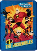 Disney/Pixar Incredibles 2 "Family Heroes" Super Plush Throw