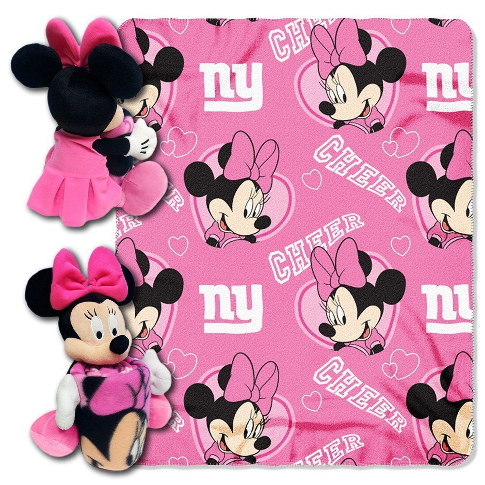 Disney Minnie Mouse "NFL New York Giants" Throw with Hugger
