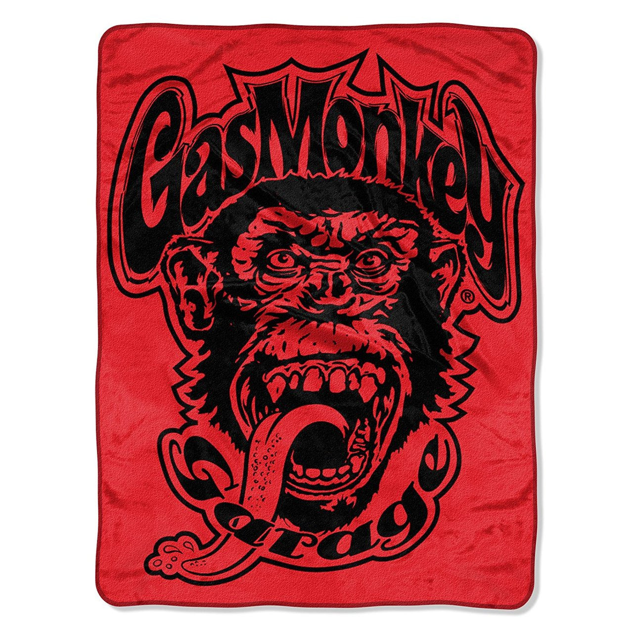 Gas Monkey Garage 'Red Monkey Logo' Super Plush Throw