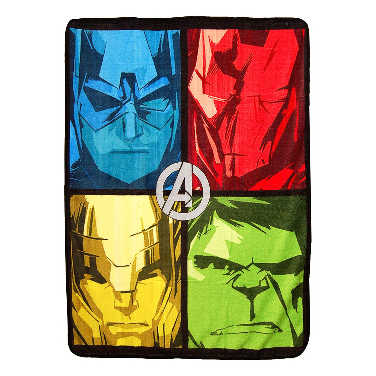Marvel Avengers "Boxes" Micro Raschel Throw Blanket