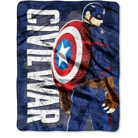 Captain America "Captain's War" Silky Soft Throw