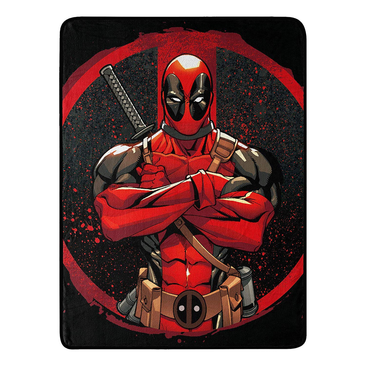Marvel Deadpool "Tough Guy" Super Plush Throw