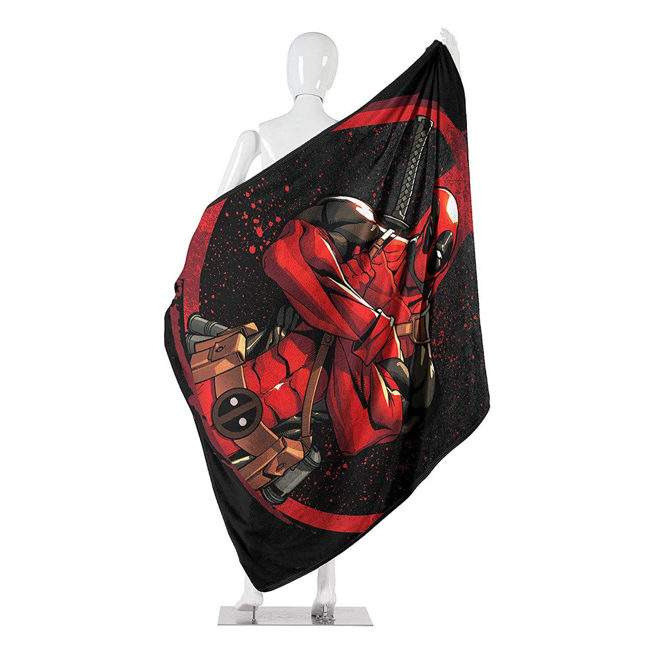 Marvel Deadpool "Tough Guy" Super Plush Throw