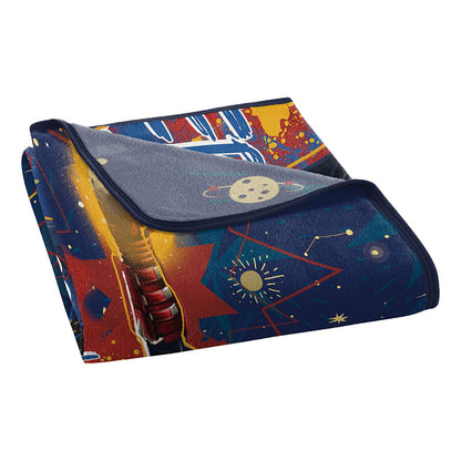 Captain Marvel "Higher, Further, Faster" Super Plush Throw