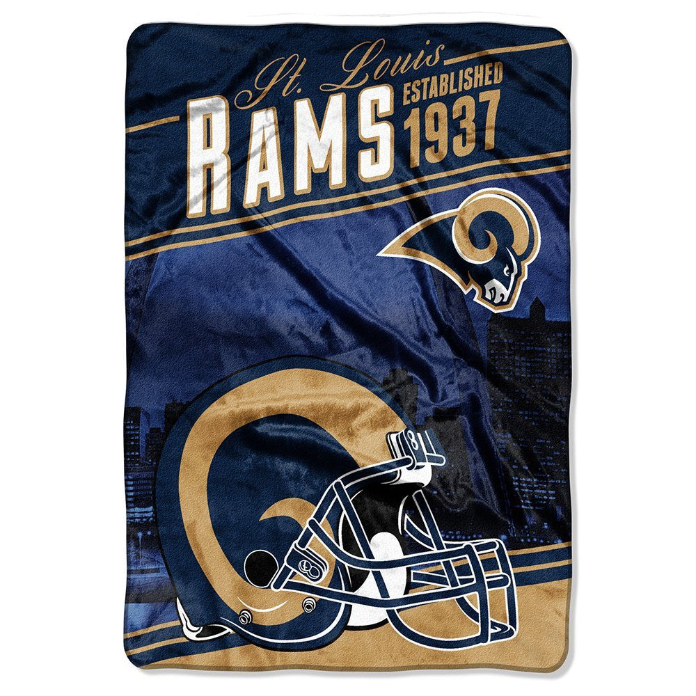 NFL St. Louis Rams Plush Raschel Blanket, 60 x 90-Inch