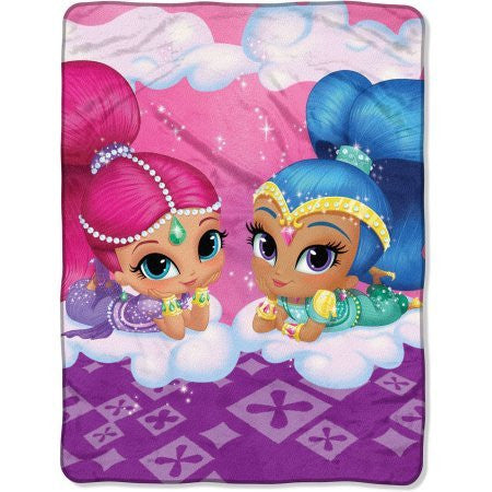 Shimmer and Shine 'Cloud Crusin' Plush Throw