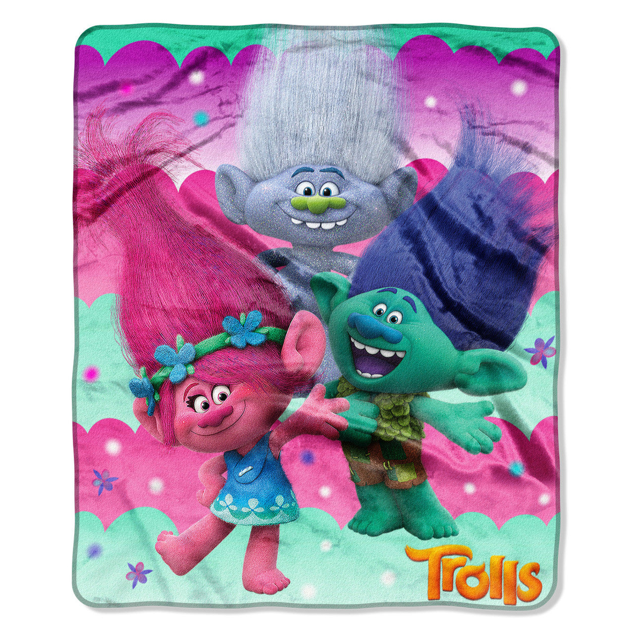 Trolls, “Jungle Party” Silk Touch Throw – by The Northwest Company