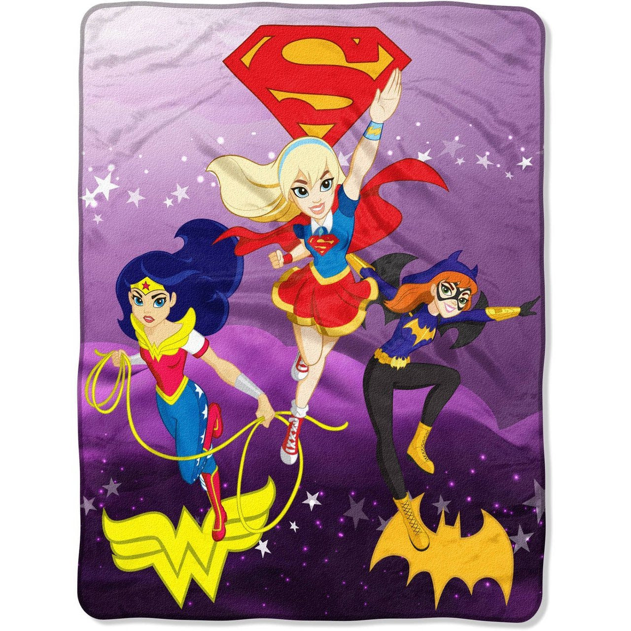 DC Super Hero Girls 'Soaring Thru the Sky' Plush Throw