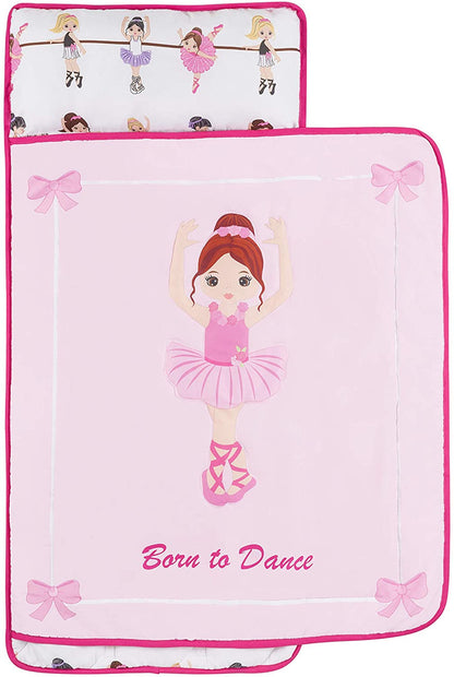 Everyday Kids Toddler Nap Mat with Pillow- Born to Dance