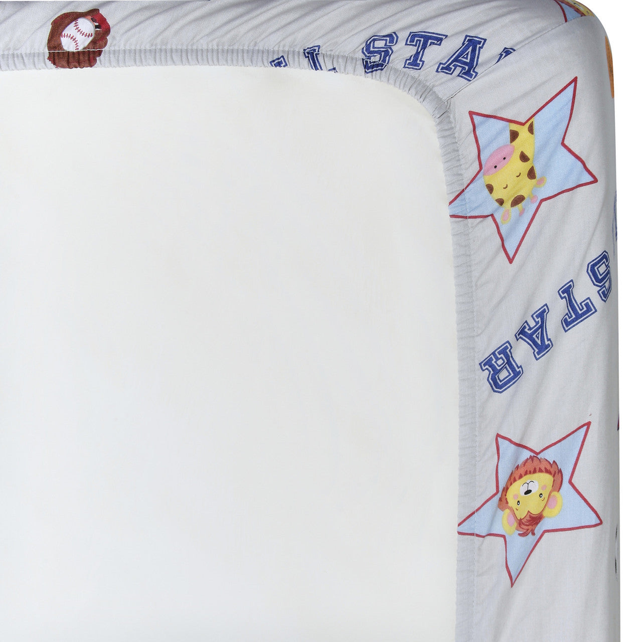 EVERYDAY KIDS 4 Piece Toddler Bedding Set - Jungle Sports