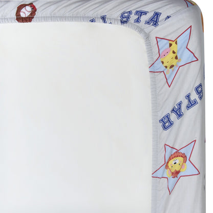 EVERYDAY KIDS 4 Piece Toddler Bedding Set - Jungle Sports