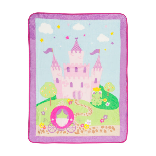 Everyday Kids Toddler Throw Blanket - Princess Storyland