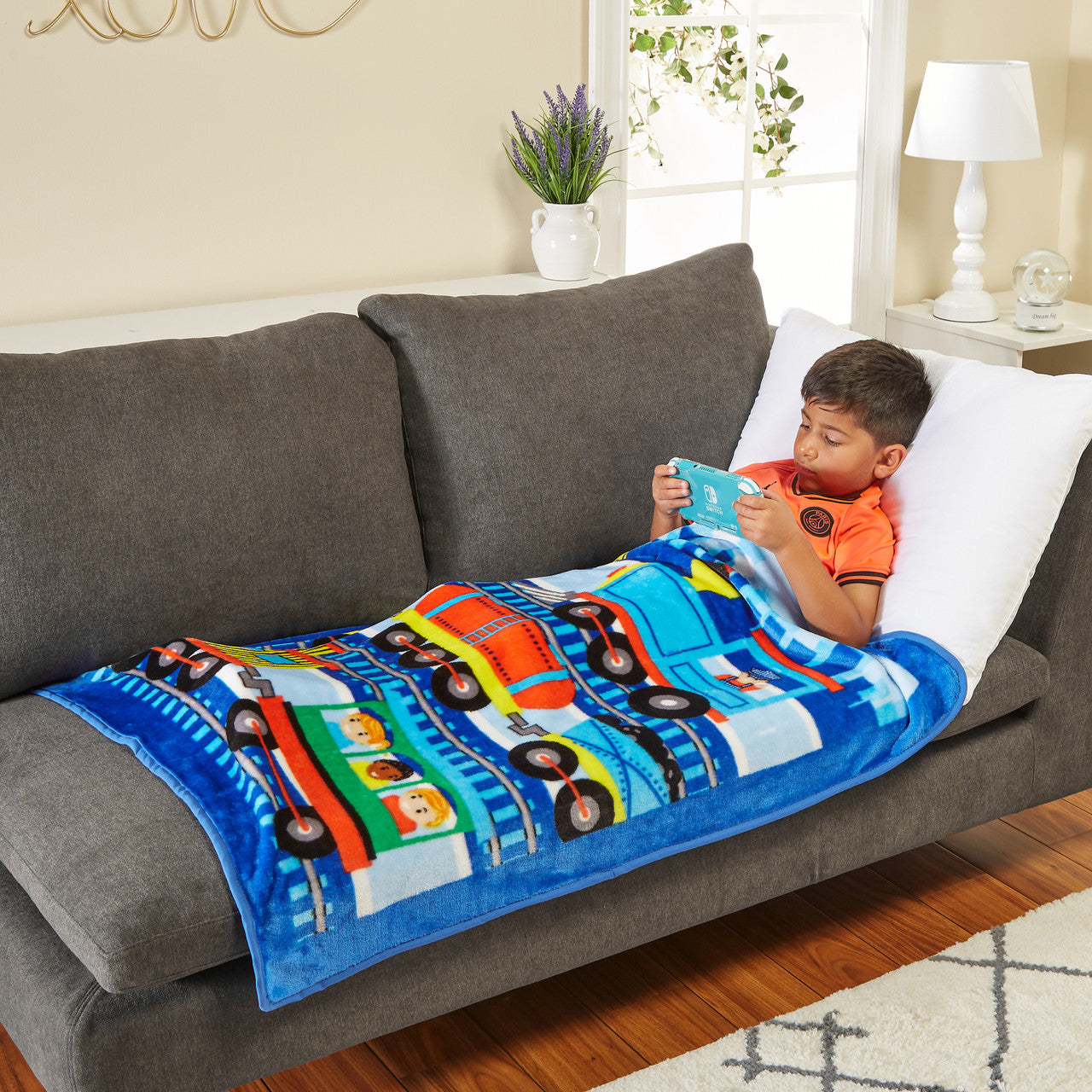 Everyday Kids Toddler Throw Blanket - Choo Choo Train