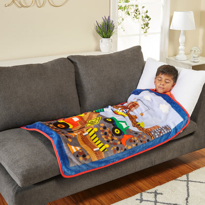EVERYDAY KIDS Toddler Throw Blanket - Under Construction