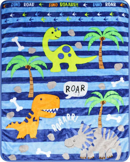 Everyday Kids Dinosaur Blanket