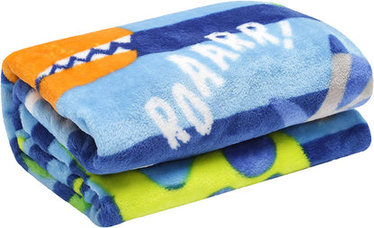 Everyday Kids Dinosaur Blanket