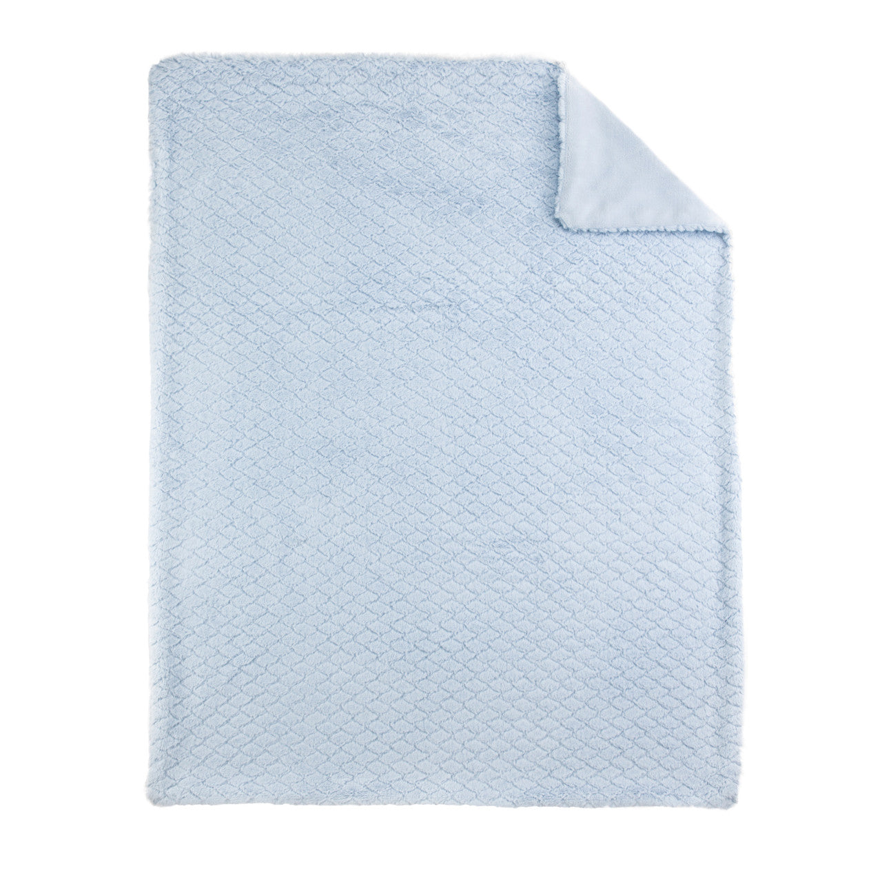 EVERYDAY KIDS Large Baby Boy Blue Soft Baby Blanket