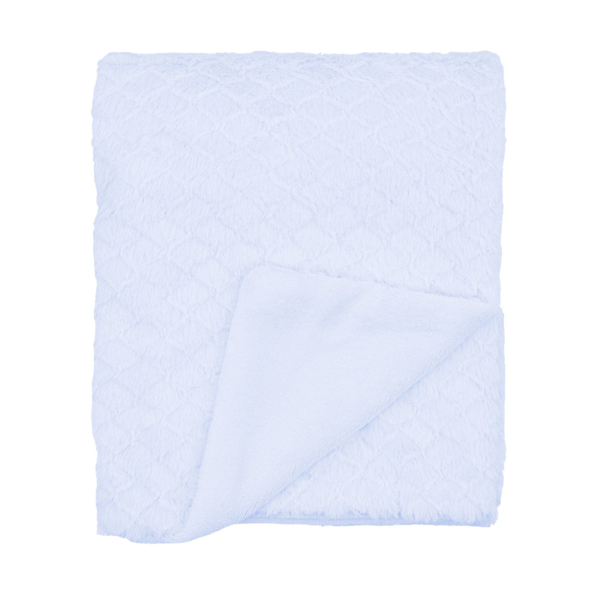 EVERYDAY KIDS Large Baby Boy Blue Soft Baby Blanket