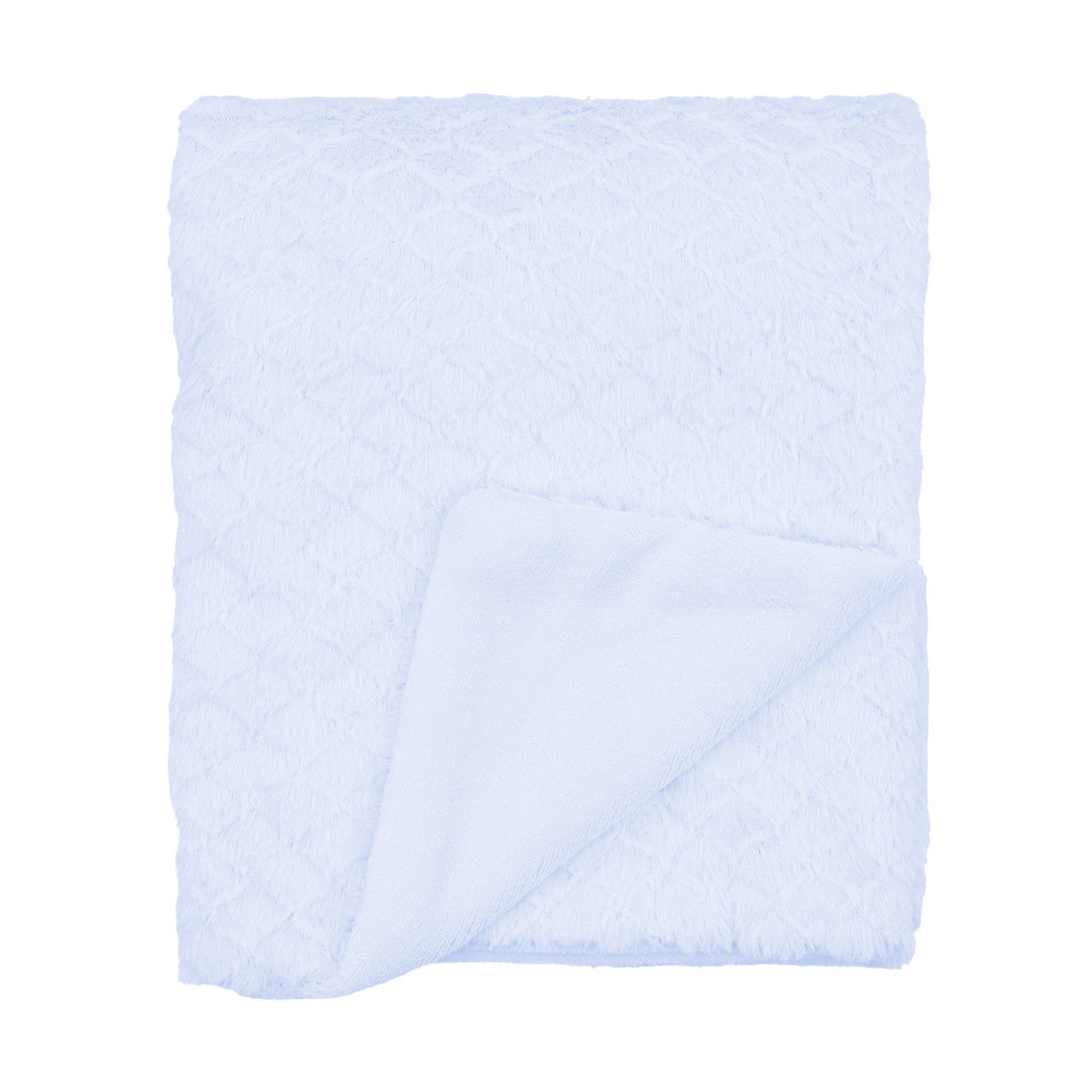 EVERYDAY KIDS Large Baby Boy Blue Soft Baby Blanket