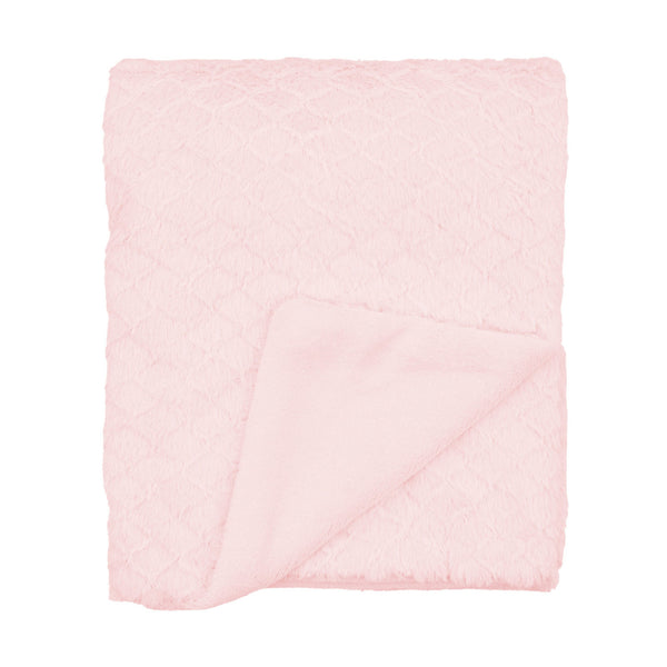 EVERYDAY KIDS Large Baby Girl Light Pink Soft Baby Blanket