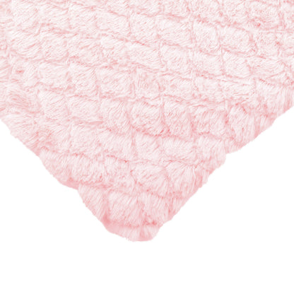 EVERYDAY KIDS Large Baby Girl Light Pink Soft Baby Blanket