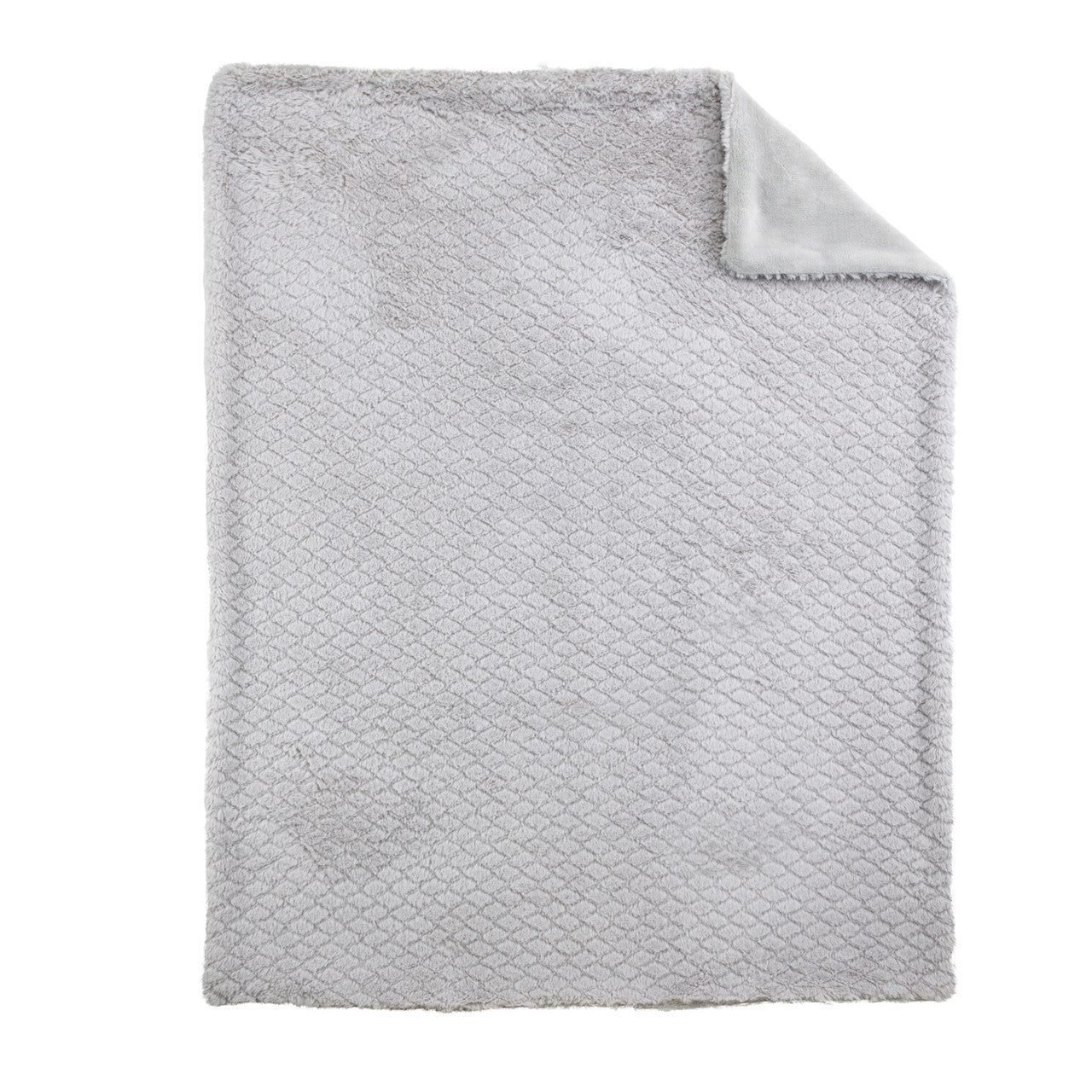 EVERYDAY KIDS Large Unisex Gray Soft Baby Blanket
