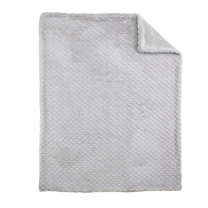 EVERYDAY KIDS Large Unisex Gray Soft Baby Blanket
