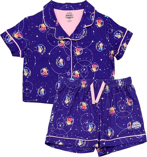 Super Mario Galaxy Movie Princess Peach Short Sleeve Pajama Set
