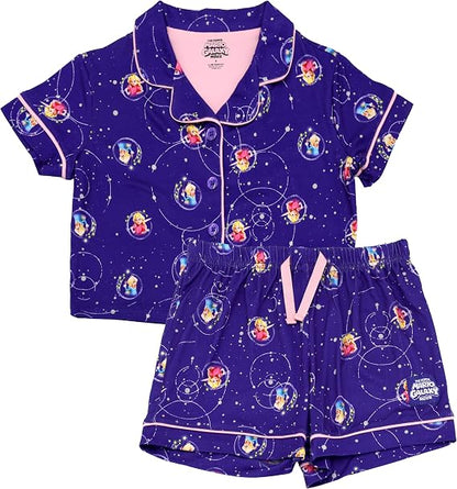 Super Mario Galaxy Movie Princess Peach Short Sleeve Pajama Set